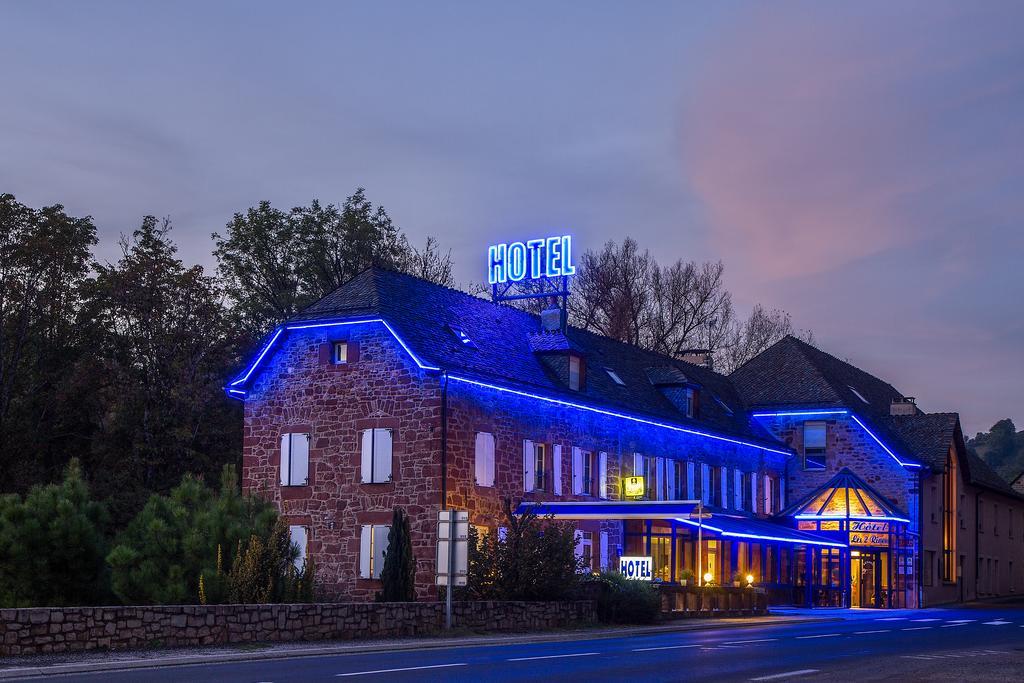 Logis Hotel Restaurant Les 2 Rives - A75, En Bordure De Riviere Banassac Exterior foto